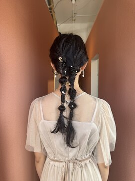 プロス(Pros) 表参道/ブリーチなし／レイヤーカット/ヘアセット