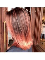 ヘアサルーンフラミンゴ(Hair saloon FLAMINGO) アプリコットレッド