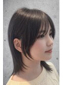 顔まわりの長さ・厚み・毛流れまで計算した小顔カット☆