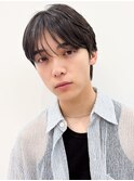 メンズ縮毛矯正黒髪ショート◆透明感ある爽やか20代30代