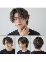 メンズ サロン ドット トウキョウ 町田店(men's salon dot. tokyo)&nbsp;ミディアムセンターパート×ソフトツイスパ