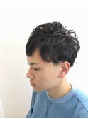 メンズショートパーマ【鎌ケ谷 パーマ ハイライト】