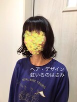 ヘア デザイン 虹いろのはさみ&nbsp;ボブ  ふんわり巻き