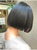 ♪小口真裕紀♪黒髪切りっぱなしシンプルBOB20代30代に人気!