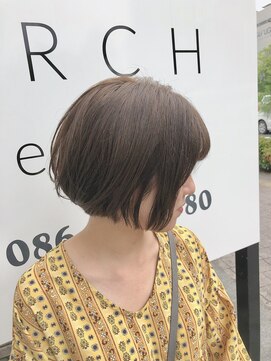 アーチ(ARCH) 【ARCH 竹田】ミニボブ　コンパクトボブ　プラチナベージュ