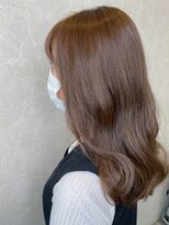 ジーナ 船橋(Zina)&nbsp;オトナ女子ツヤ髪アッシュカラーふんわりミディシースルーバング