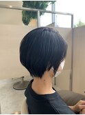 大人ショート×艶感暗髪グレージュ30代40代