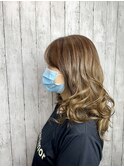 【ハイライト】【白髪ぼかし】立体感カラー