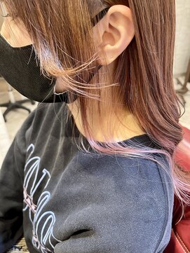 ヘアリゾート クオリア(hair resort Quaria by piece) 可愛さupピンクベージュ×インナーカラーピンク☆