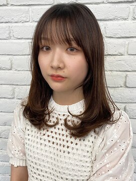 ディフィーノ 青山(DIFINO) 【DIFINO 青山】ミディアム×ブラウンカラー