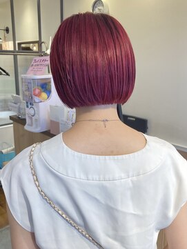 カグヤヒメ ドゥイ(kaguyahime doui) ピンクレッド ミニボブ