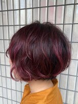 マティーナ ヘアー 池袋(Matina hair)&nbsp;【ショートパーマ/ショートボブ/ピンクカラー】20代30代40代