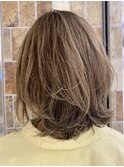 20代30代40代くびレイヤーくびれミディ外ハネボブ髪質改善