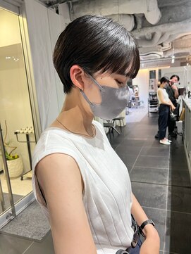 カフ(CAF) CAF松本/耳掛けショートヘア/ダークアッシュ/