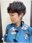 【morio池袋】ニュアンスパーマ_刈り上げショート