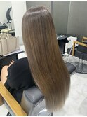 縮毛矯正×ブルージュカラー