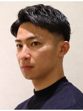 ヨシザワインク プレミアム 横浜 桜木町店(YOSHIZAWA Inc. PREMIUM) メンズ爽やかアップバングショートビジカジツーブロック