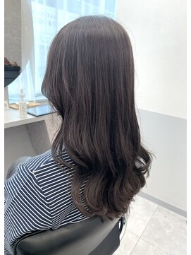 トッカ 茨木(tocca) ふんわりシフォングレージュ×ウェーブ巻き