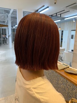 グランデュール 東静岡池田店(GRANDEUR) ミルクティーベージュダブルカラー白髪染めグレージュ40代ボブ