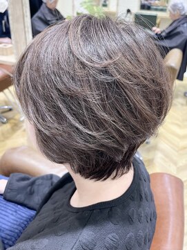 ジェービーヘア 稲毛(jb hair) ホワイトグレージュミニウルフ似合わせカット