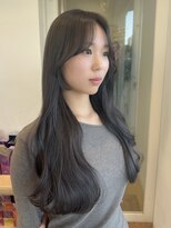 ラベンダーグレージュ/アッシュグレージュ/透明感/冬カラー