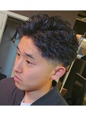 リバースショート×ピンパーマ