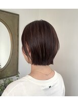 ユウヘアー 本山店(U Hair) ピンクハイライトカラー♪/ぱっつんボブ/ケアブリーチ