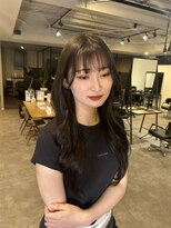 ナンバー(number+)&nbsp;韓国トレンドヘアシースルー顔周りレイヤーカット