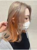 レイヤーカット×インナーカラー