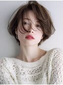 ブルベさん向けチョコレートブラウン◎トレンドショートスタイル
