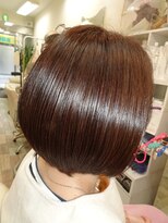 ヘアー クリエーション アピアー(Hair Creation Appear)&nbsp;シングルカラートリートメントでグラデーションボブ