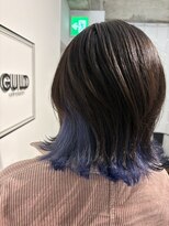 ギルド 東久留米店(GUILD)&nbsp;裾カラーブルーで差がつくミディアム