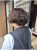 ショートボブ×パーマ