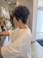 ジュエ ヘアー デザイン(Jue hair design)&nbsp;夏のショートスタイル／白髪ぼかし／５０代/知立
