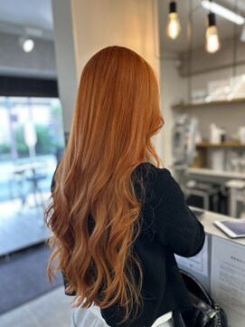 ギルド 清瀬店(GUILD) ブリーチオレンジのロングヘア