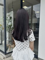 ハロウ&nbsp;岡山ロングレイヤー髪質改善トリートメント顔まわりカット