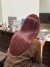 ◎韓国系スイートピンク◎ブリーチなしダブルカラー+フルプレックスTr+カット