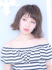 《Barretta♪♪蒲田》短めバングと外はねが◎切りっぱなしボブ