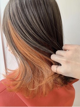 ジーナ 梅田(Zina) 【Zina 梅田】オレンジインナーカラー★