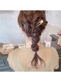 エミファ(emifa) ヘアアレンジやヘアセットも大好きです。ぜひお任せください。