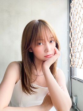 ロジッタ(ROJITHA) 【ROJITHA原宿表参道】内巻きストレート×ベージュカラー