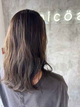 ニコア 千葉(nicoa) ショコラベージュ/グレージュカラー/大人かわいい[千葉/千葉駅]