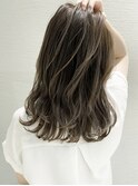 大人かわいい似合わせカットアッシュグージュハイライト/新宿