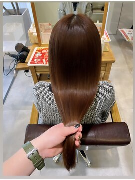 ブレンドバイハピネス(Blend by happiness) 艶髪/髪質改善/ロングスタイル/オレンジブラウン