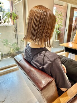 アーティクル(Article) 【Article二子玉川】大人ハイトーン切りっぱなしボブ