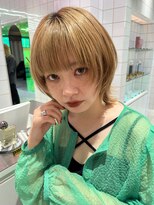 ロンドルーチェ 心斎橋(Lond luce)&nbsp;ダークアッシュ/ミディアムレイヤーカット［髪質改善/縮毛矯正］