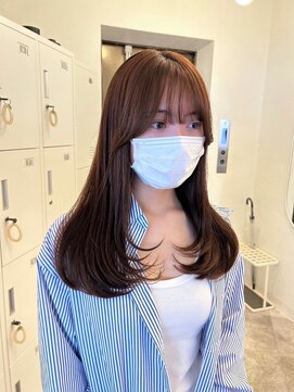 ボタン ハカタ(VOTAN hakata) 【柿本真優】レイヤーカット/ブラウンベージュ/顔まわりカット