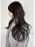 大人女性に大人気♪暗髪でも美しい大人韓国ヘア