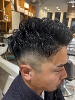 アメラボ(AmeLab)&nbsp;名古屋天白区梅ヶ丘大人の色気あふれるbarberパーマスタイル
