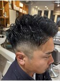 名古屋天白区梅ヶ丘大人の色気あふれるbarberパーマスタイル